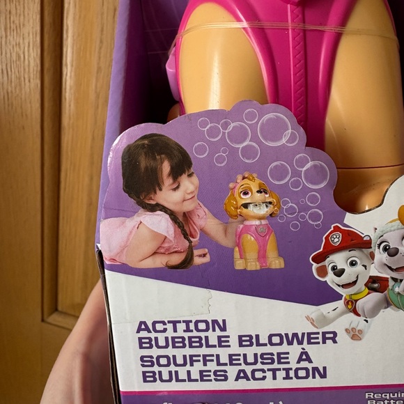 NWTš¤Nickelodeon Paw Patrol Skye Pink Bubble Blowerš¤ - Picture 3 of 3
